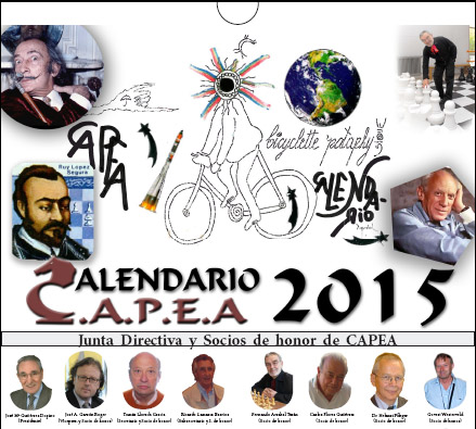 Calendario del Club de ajedrez Por Correspondencia en Alemania, C.A.P.E.A. 2015