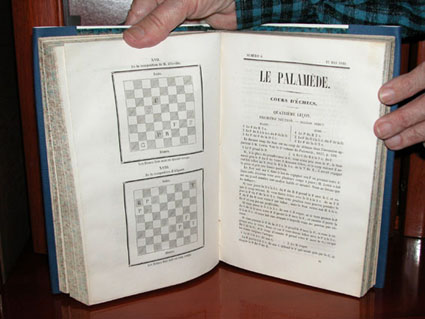 Le Palamède, Reveu mensuelle des Échecs et autres jeux. 9 tomos (París, 1836-38/1841-47). La primera publicación sobre ajedrez en el mundo