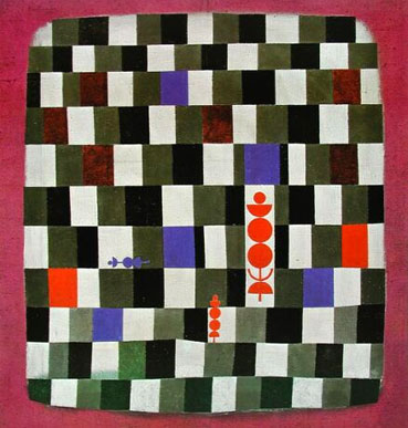 “Super-Schach” o Gran tablero de ajedrez de
Paul Klee, 1930. En propiedad particular
