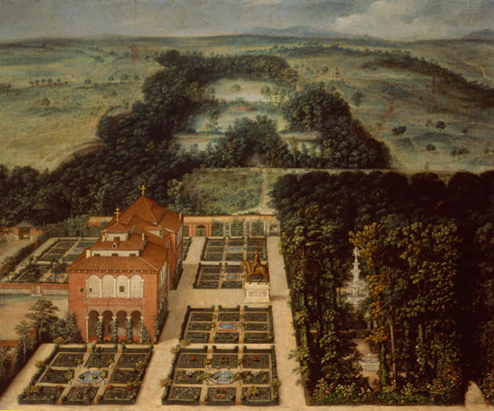 Paisaje de la Casa de Campo. Félix Castello, 1634. Museo de Historia de Madrid